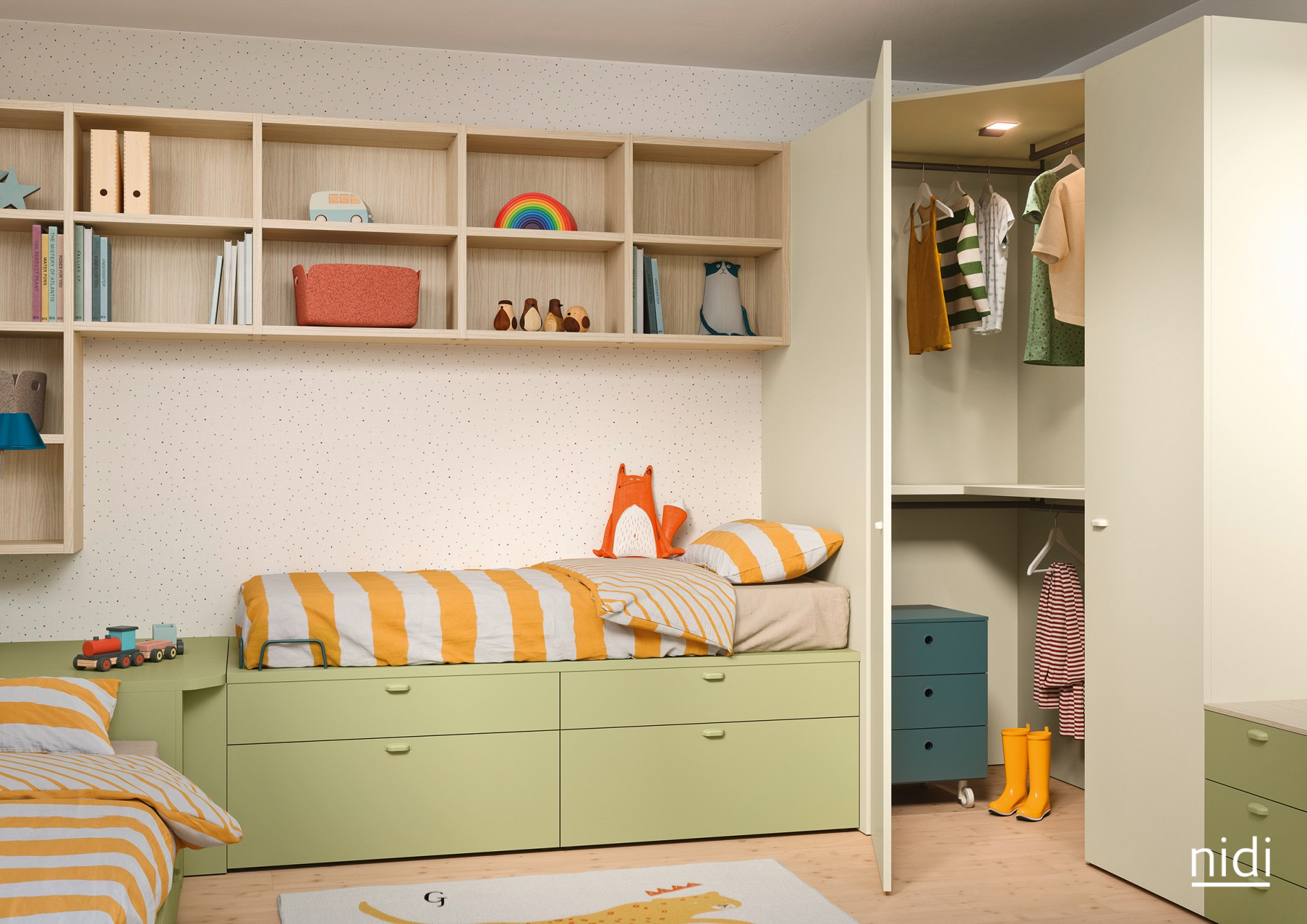 nidi kids arredamento camera bimbi due letti sperotto mobili breganze